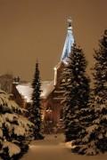 Церковь города Ювяскюля зимой
